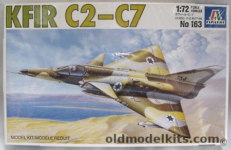 Italeri 1/72 Kfir C2-C7 Lion Cub -  (C-2), 163 plastic model kit